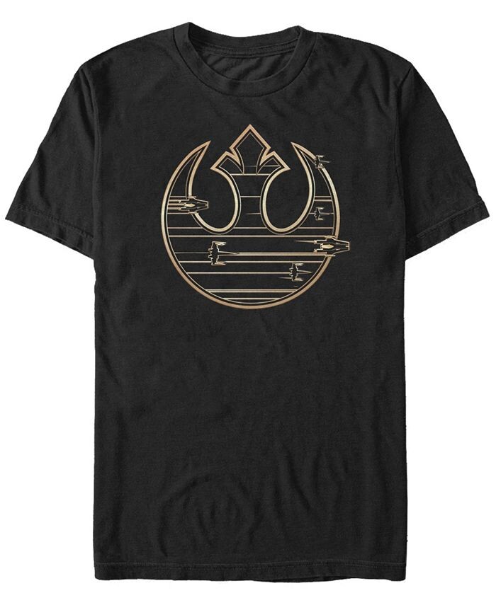 

Мужская футболка с коротким рукавом и логотипом Golden Rebel Star Wars Fifth Sun, черный
