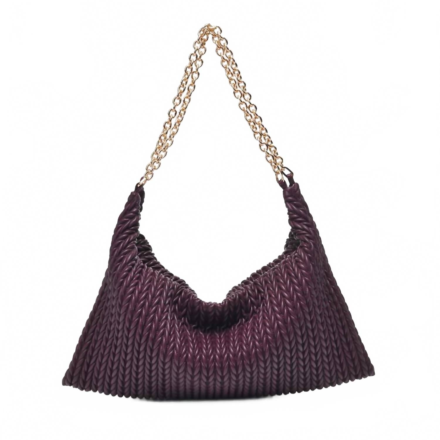 

Urban Expressions Женская плетеная сумка через плечо Aurelia бордового цвета