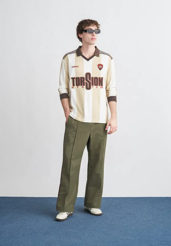 Рубашка поло Adidas Originals, Off White/Stone Khaki — фото 2