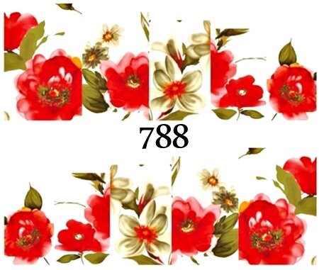 

Водные наклейки для ногтей - №788, Raisin