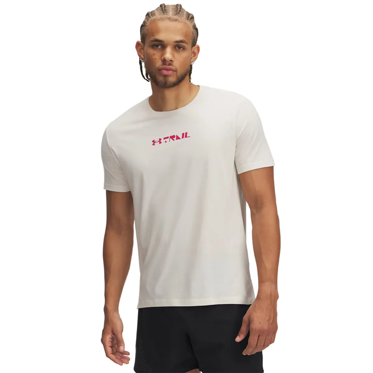 

Футболка Under Armour Men's UA Trail Run с графическим принтом, серый