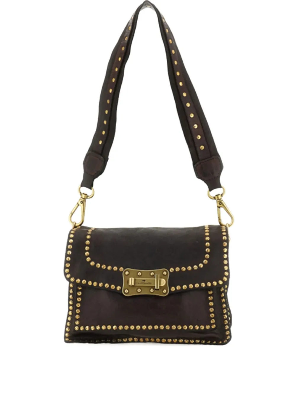 

Сумка Agnese с заклёпками на плечо Campomaggi, коричневый