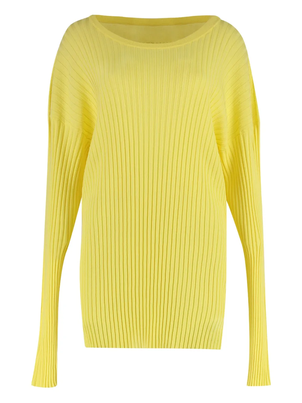 

Свитер в рубчик MM6 Maison Margiela, желтый