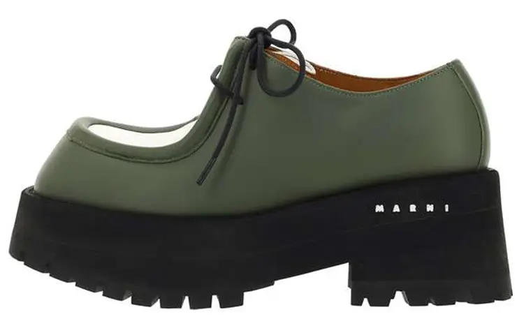 MARNI Туфли на платформе женские зеленые