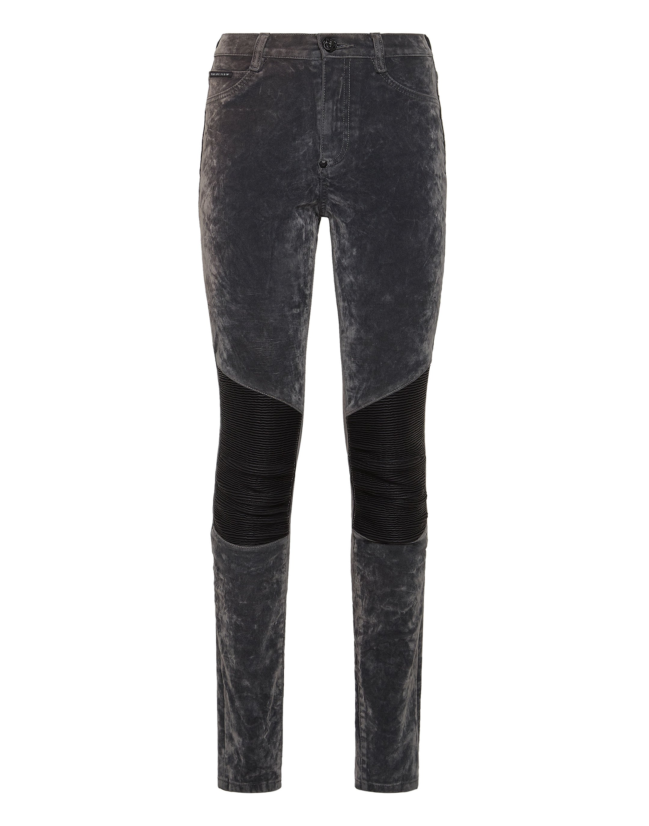 

Джинсовые джеггинсы с высокой талией PHILIPP PLEIN, цвет velvet soul grey