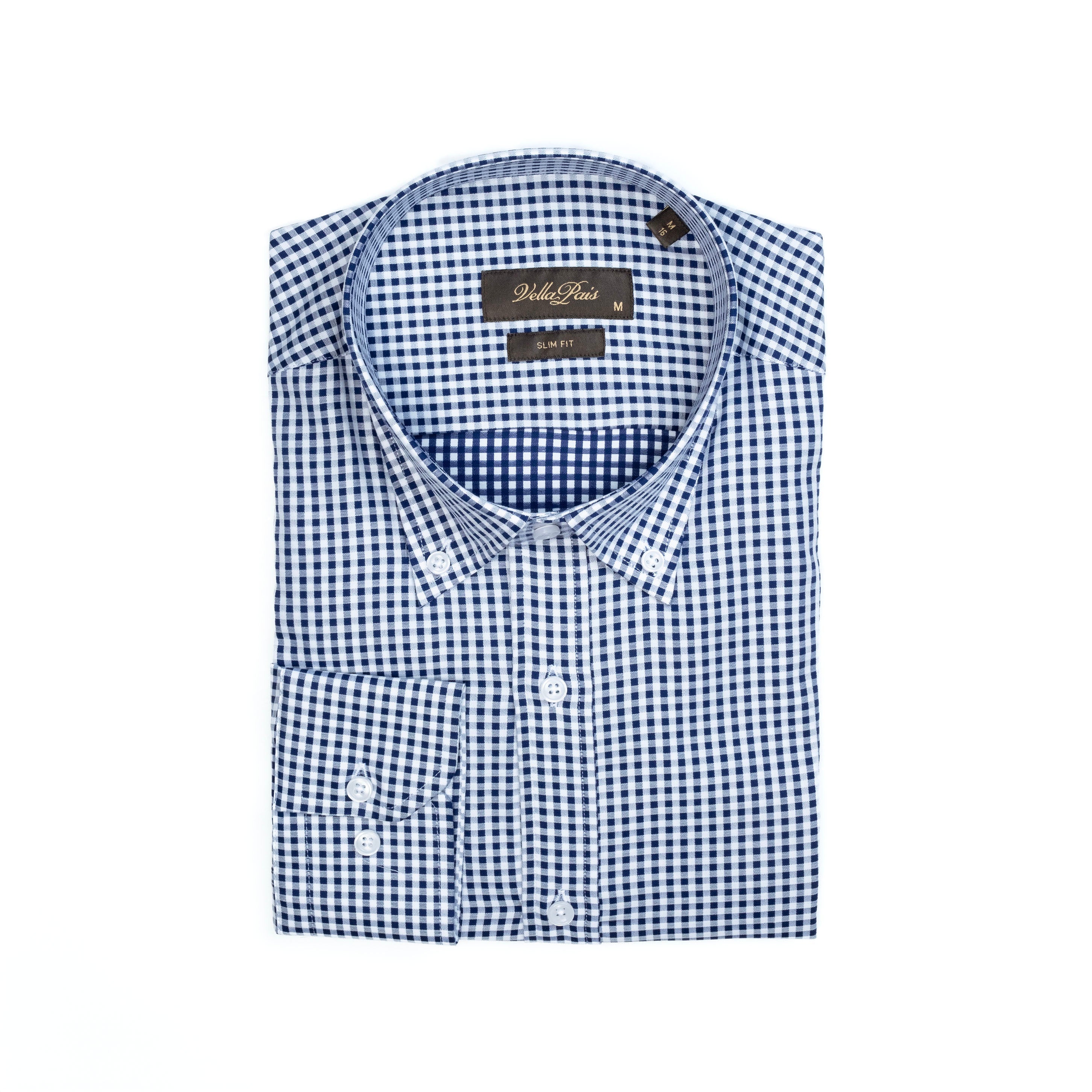 

РУБАШКА ИЗ ХЛОПКА CELTIC SLIMM FIT Vella Pais, синий