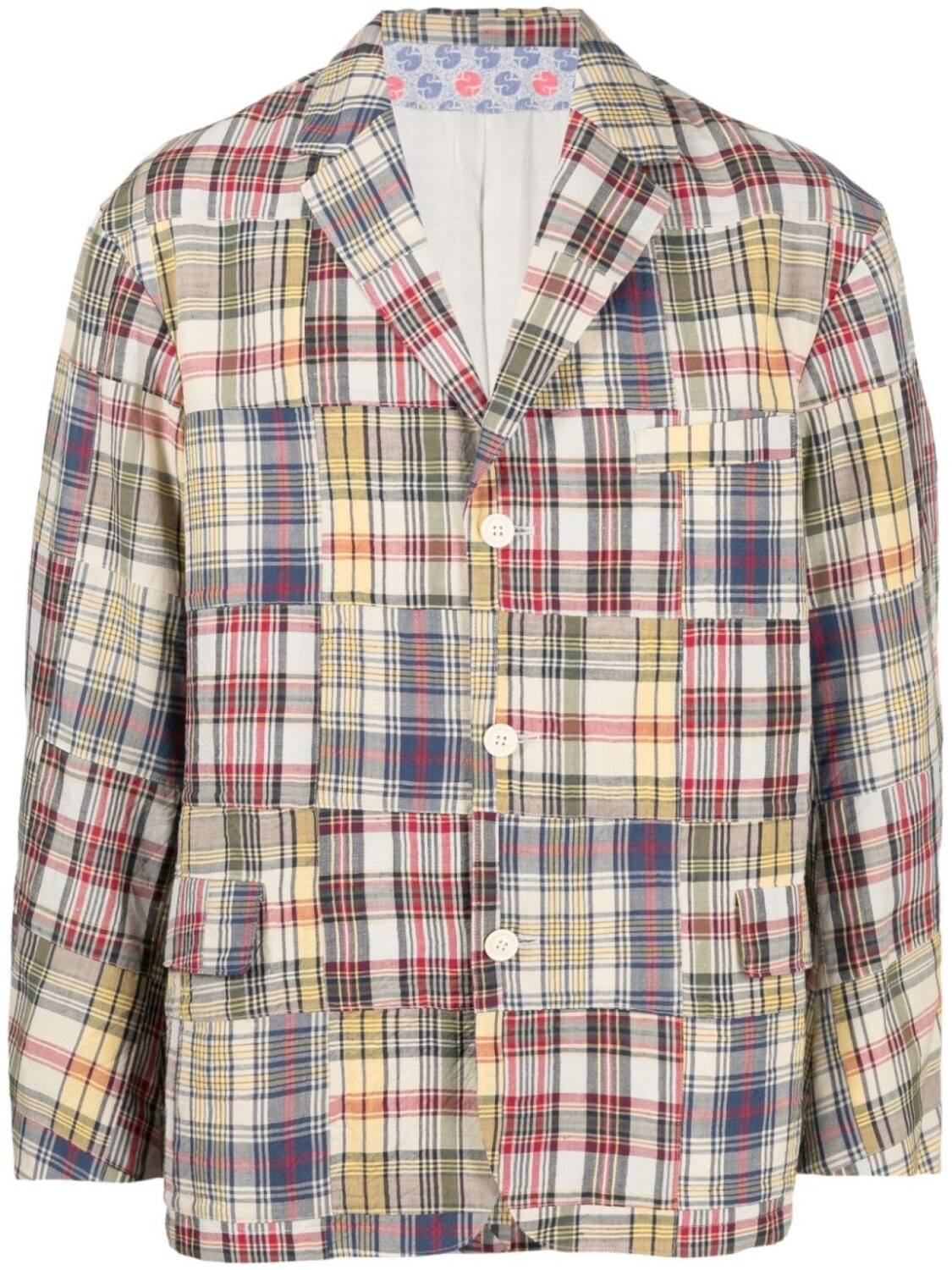 

visvim куртка Yardbird в технике пэчворк, разноцветный