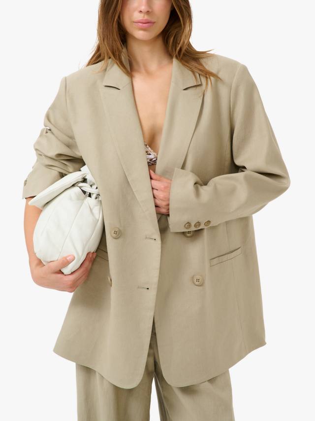 

GZizza блейзер из льняной смеси Gestuz, Silver Sage