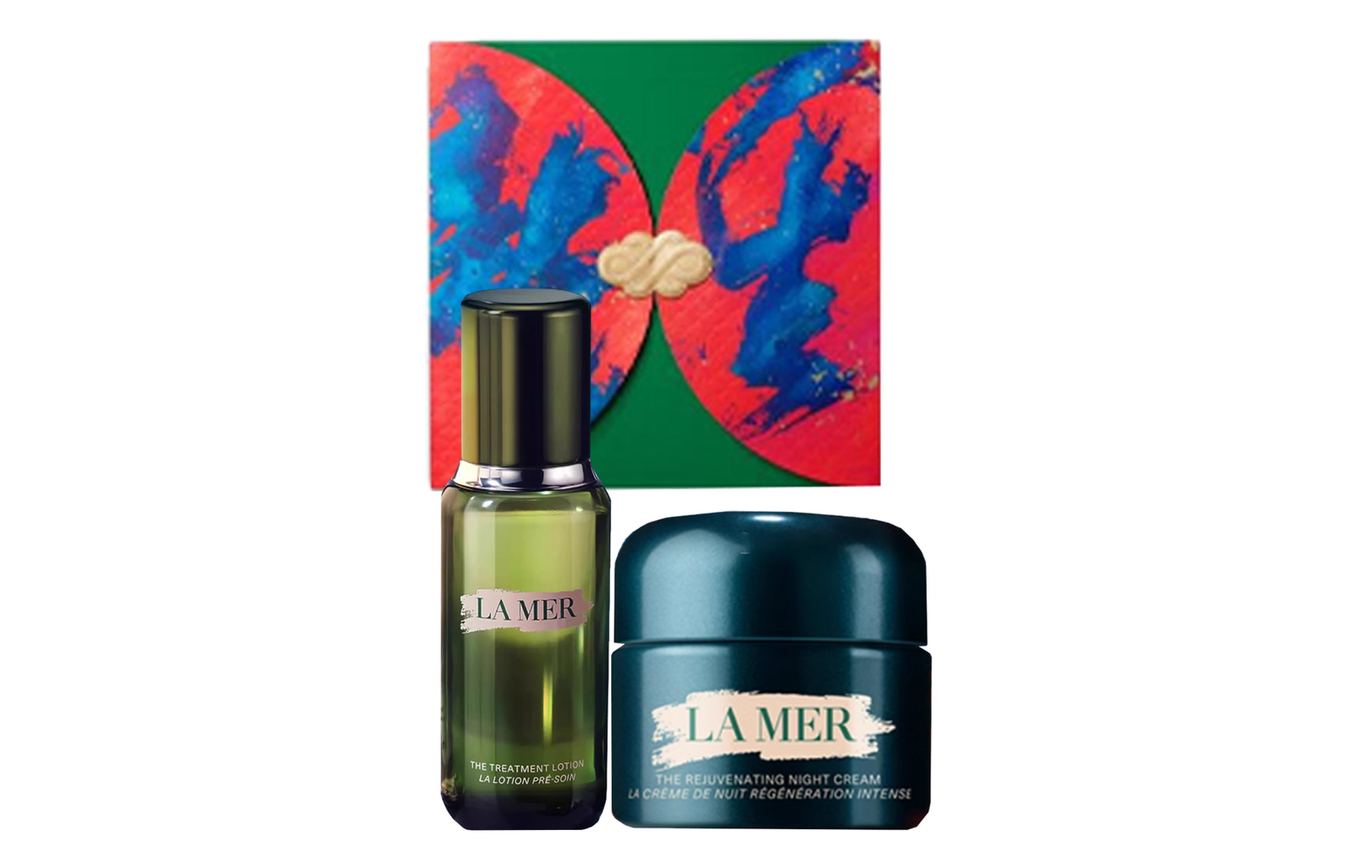 

HAILANZHIMI новогодний лимитированный набор Miracle Rebirth для ухода за кожей успокаивающий, подтягивающий, увлажняющий 150мл+30мл/150мл+60мл LA MER