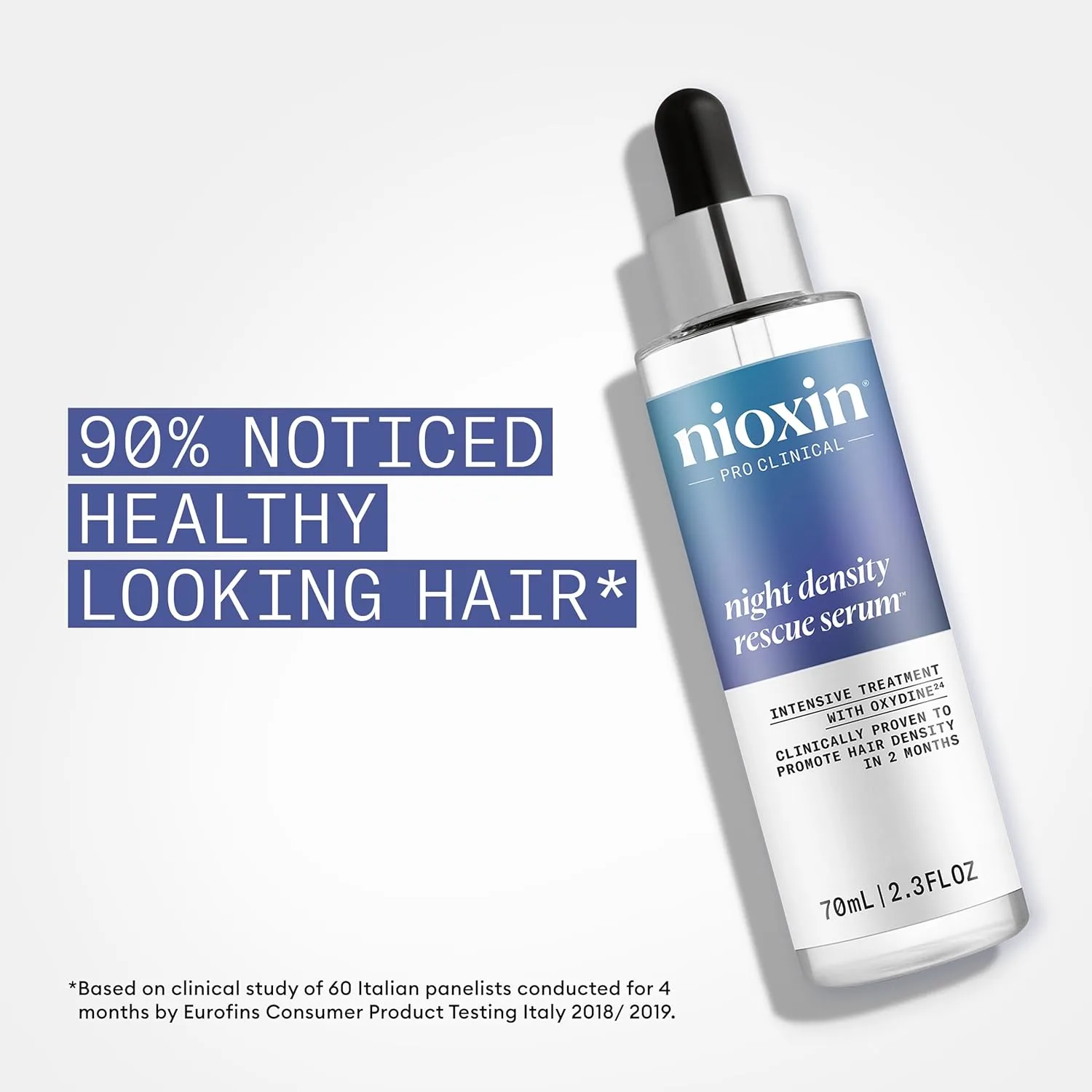 Сыворотка для ночного придания густоты волосам Nioxin Night Density Rescue Serum | Сыворотка для утолщения волос на ночь | Защищает от ломкости волос | Интенсивное лечение с оксидином | 73 мл — фото 3