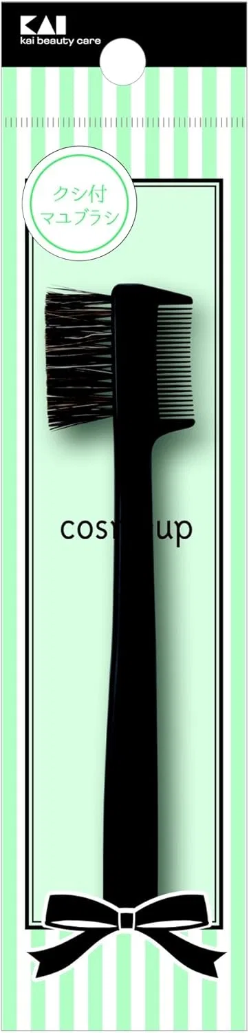 Кисть для бровей с расческой Cosmeup Black