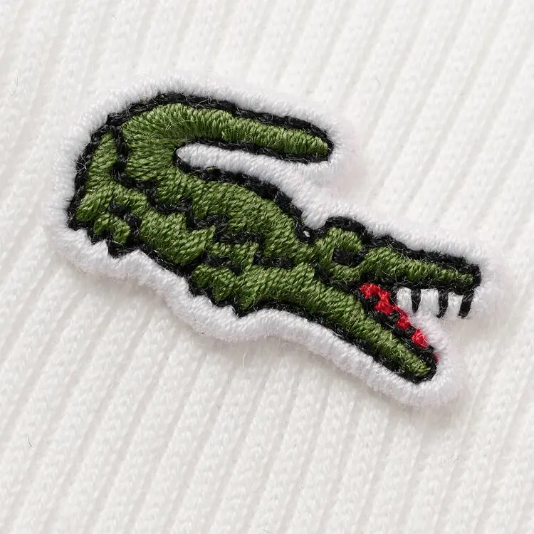 Футболка поло LACOSTE Колор Блокинг, белый/розовый мультиколор — фото 4
