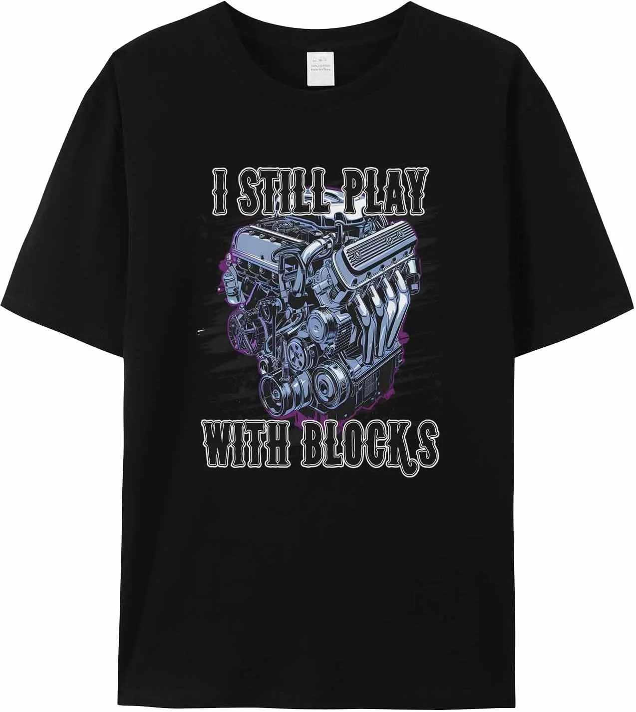 

Мужская футболка с принтом "Car Cylinder", короткий рукав, Crewneck jdudh