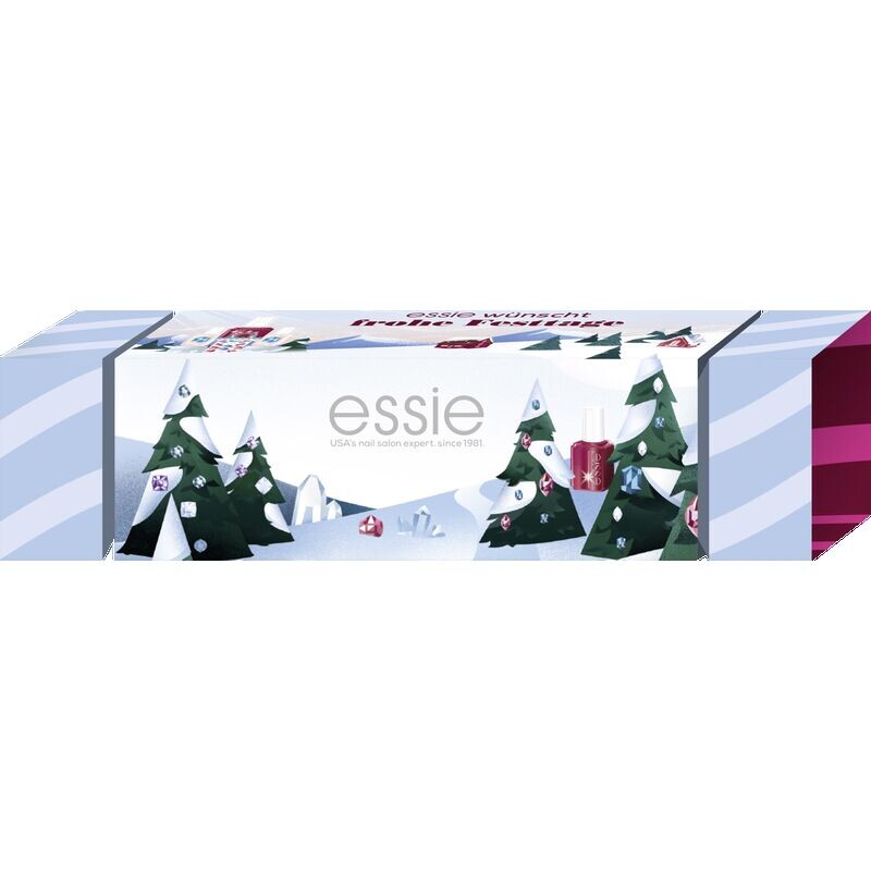 

Classic X-Mas Duo: набор лаков для ногтей золотой и красный essie, 1 шт.