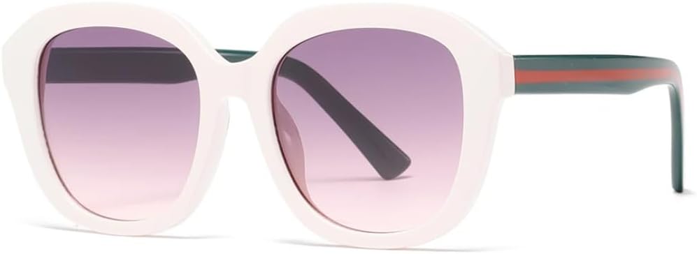 

Ретро-модные винтажные солнцезащитные очки для женщин и мужчин, классические винтажные, большие, с защитой от УФ-излучения UV400, для использования на открытом воздухе VFDHN, Beige