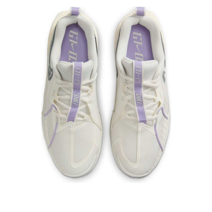 Кроссовки (GS) Nike Air Zoom GT Cut 3 'Sail Light Bone Metallic Silver Smoke Grey', бежевый — фото 4