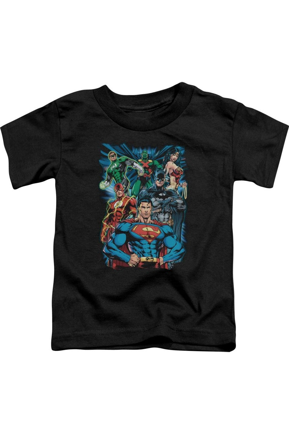 

Футболка с коротким рукавом для малышей "Лига справедливости Америки: Правосудие свершилось" Gildan, черный