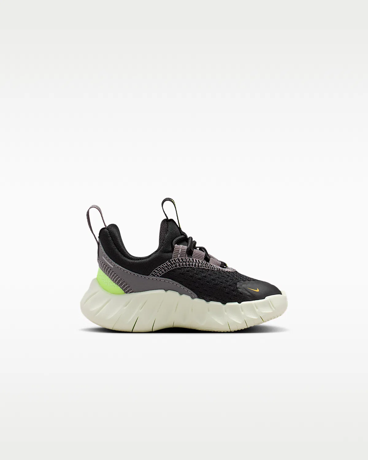 Детские кроссовки Nike Free Ride, Black/Pencil Point/Volt Ice/Saffron Quartz — фото 3