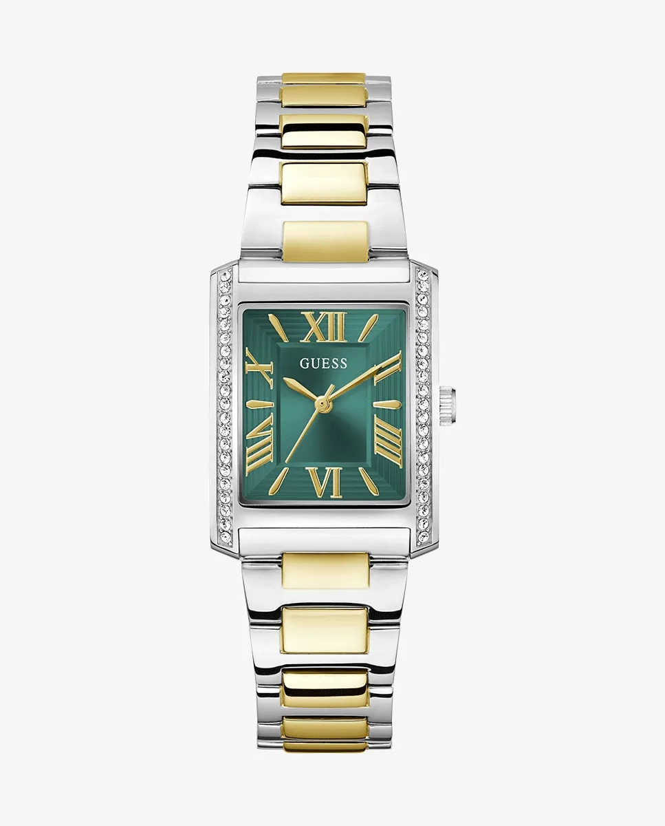 

Женские часы Bonnie GW0874L2 из стали с двухцветным ремешком Guess, серебряный