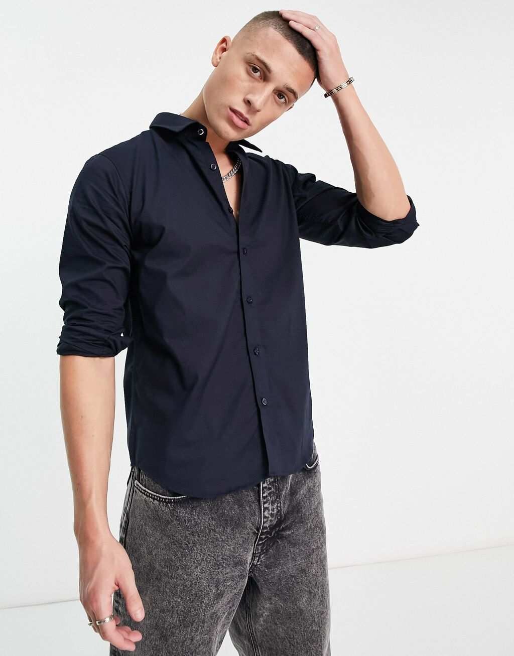 

Классическая рубашка узкого кроя Bolongaro Trevor