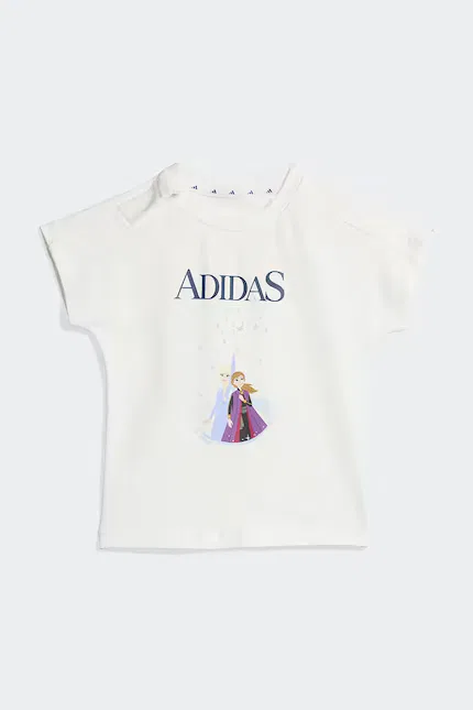 Комплект для девочки с принтом DISNEY Adidas, белый — фото 2