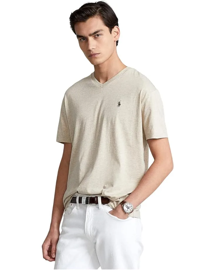 Футболка Polo Ralph Lauren Classic Fit V-Neck Tee, Expedition Dune Heather