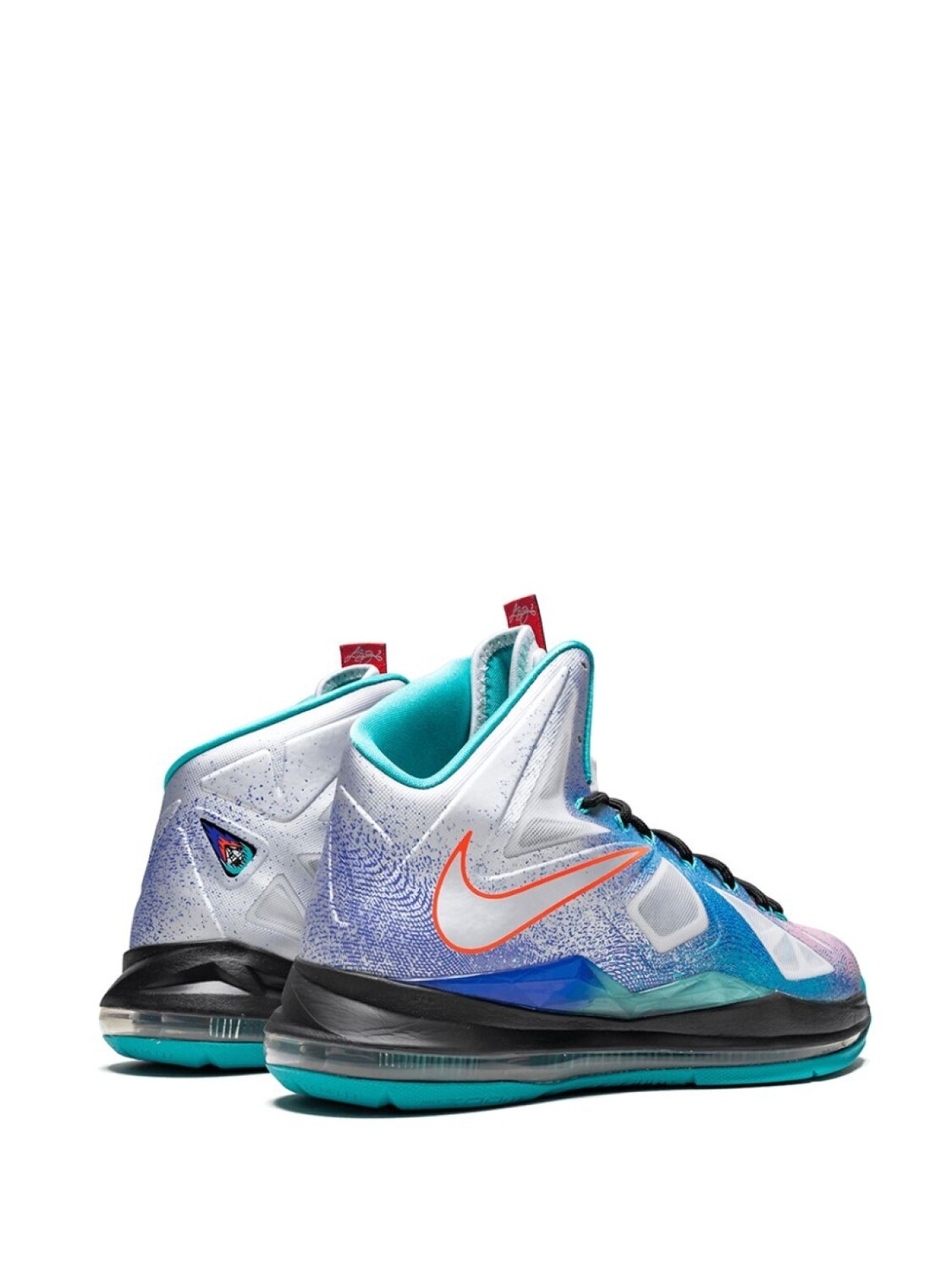 Nike высокие кроссовки Lebron 10, синий — фото 3