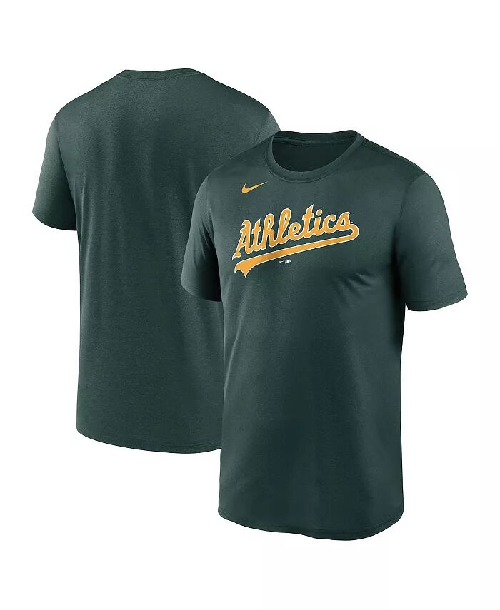

Мужская зеленая футболка Oakland Athletics New Legend с надписью Nike