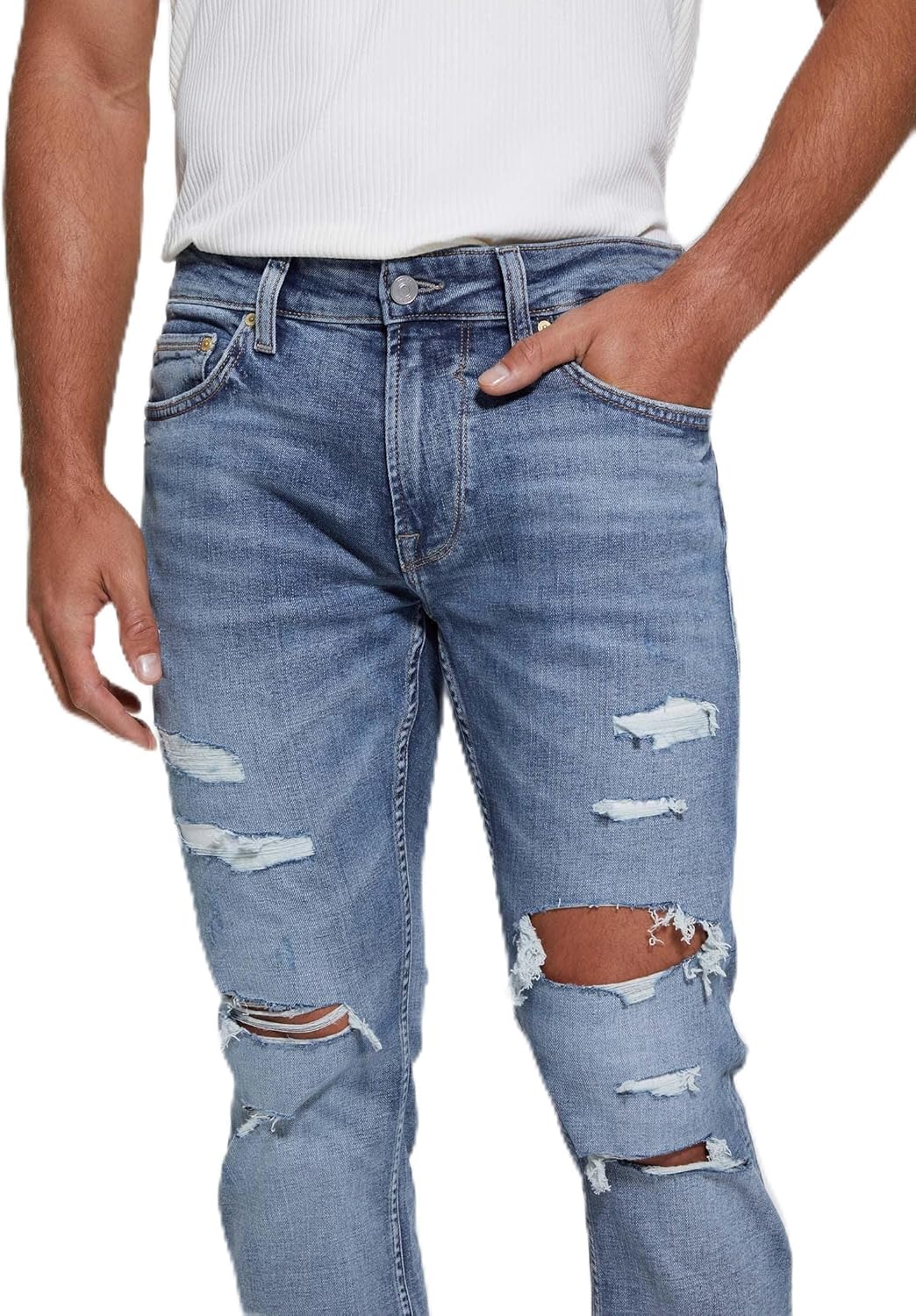 

GUESS Мужские джинсы Eco Mateo Straight Leg, Rideout