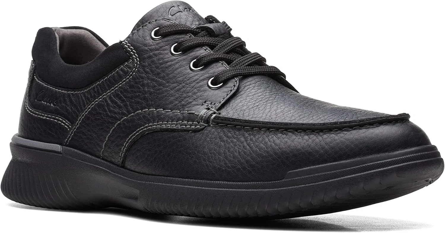 Мужские оксфорды Clarks Donaway Edge, Black (Black Leather) — фото 3