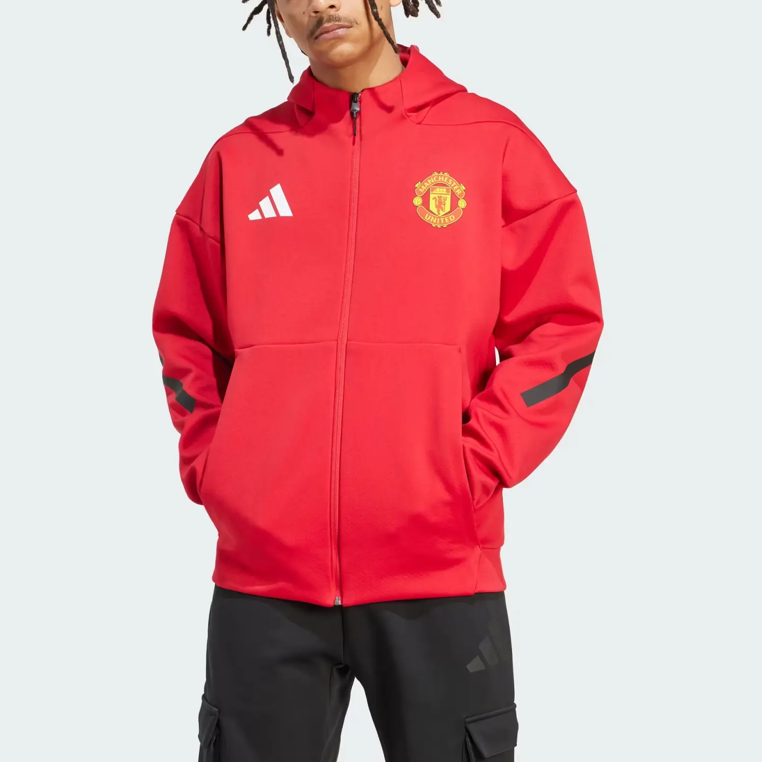 Adidas With AdiClub Manchester United Adidas Z.N.E. Anthem Jacket, Mukhred — фото 4