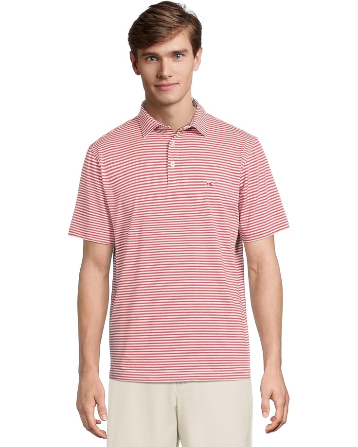 

Рубашка поло Vineyard Vines Heathered Winstead Sankaty Polo, цвет White Cap / Lighthouse Red Cationic W/ Lighthouse Red Whale
