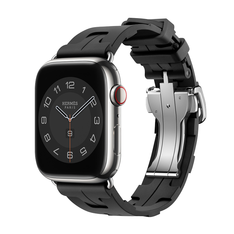 

Ремешок для часов Apple, совместимый с 49-мм часами, силиконовый материал Wepro, Orange | waterproof silicone | pin buckle