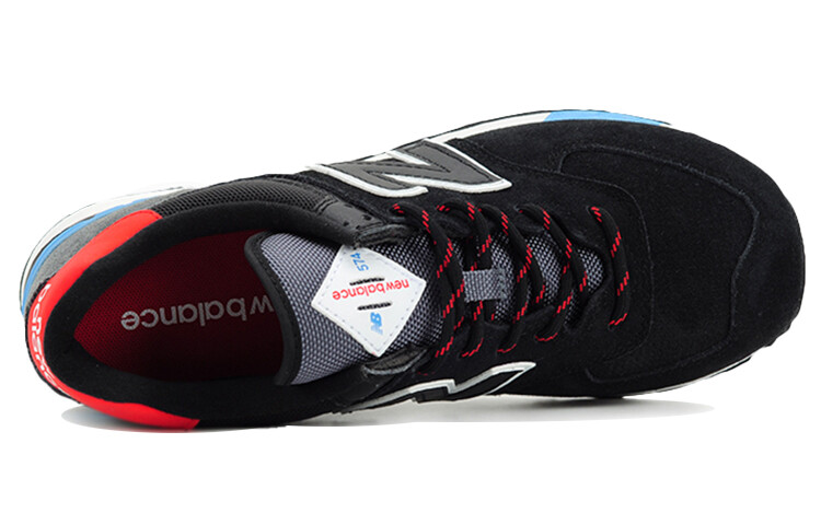 Кроссовки New Balance NB 574 Unisex, черный/серый/голубой