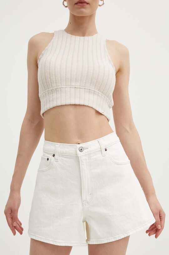 

Джинсовые шорты Abercrombie & Fitch, бежевый