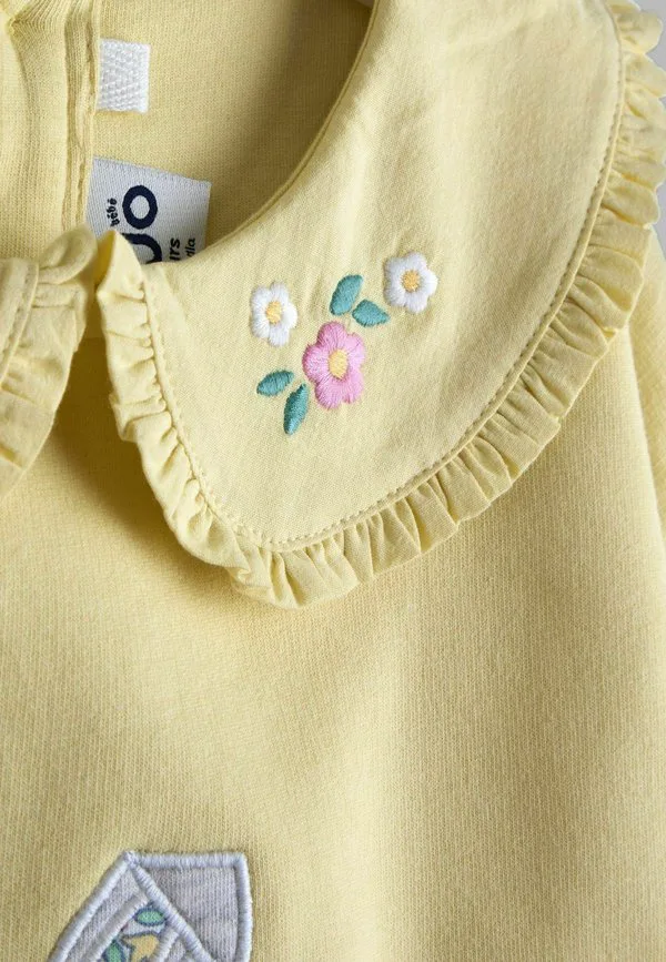 Толстовка с аппликацией в виде зайчика Jojo Maman Bébé, Light Yellow — фото 3