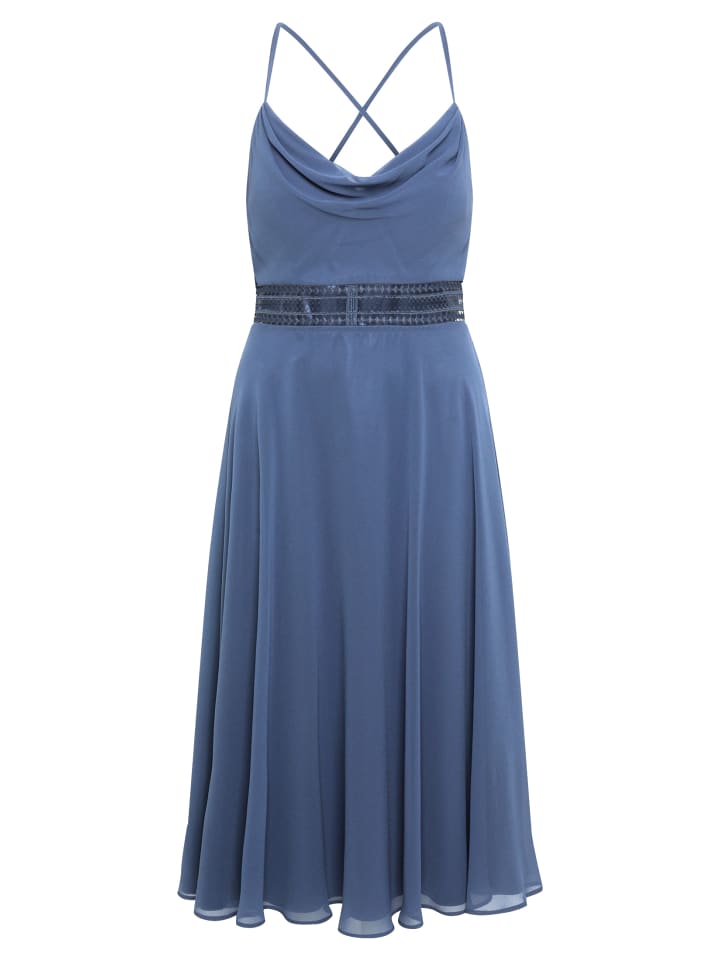

Короткое платье Vera Mont, цвет blue stone