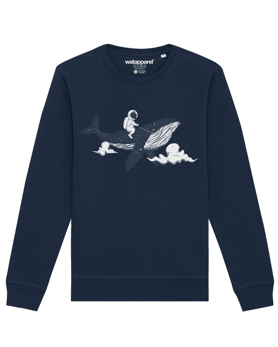 

Толстовка Watapparel Spacewhale, темно-синий