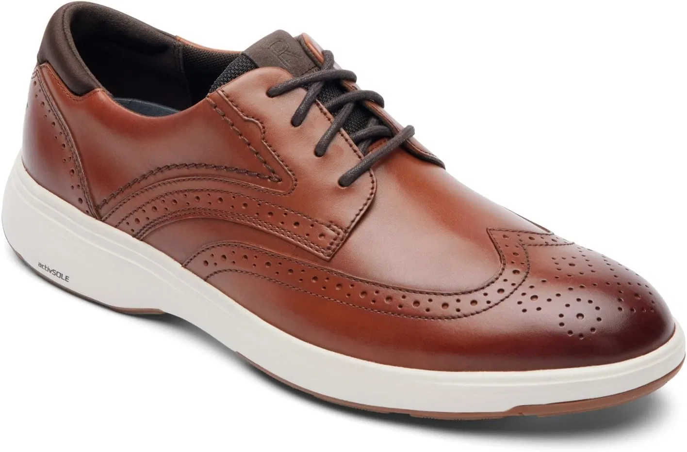 Мужские туфли Oxford Rockport Noah Wingtip, коричневый — фото 2