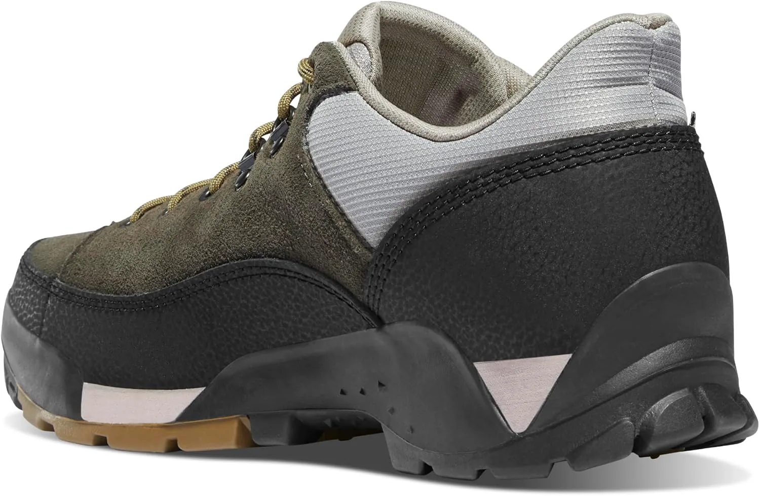 Мужские походные туфли Danner Panorama Low 4" - водонепроницаемая замша, амортизирующая подошва EVA, подошва с высоким сцеплением, стелька Ortholite, оливковый — фото 3