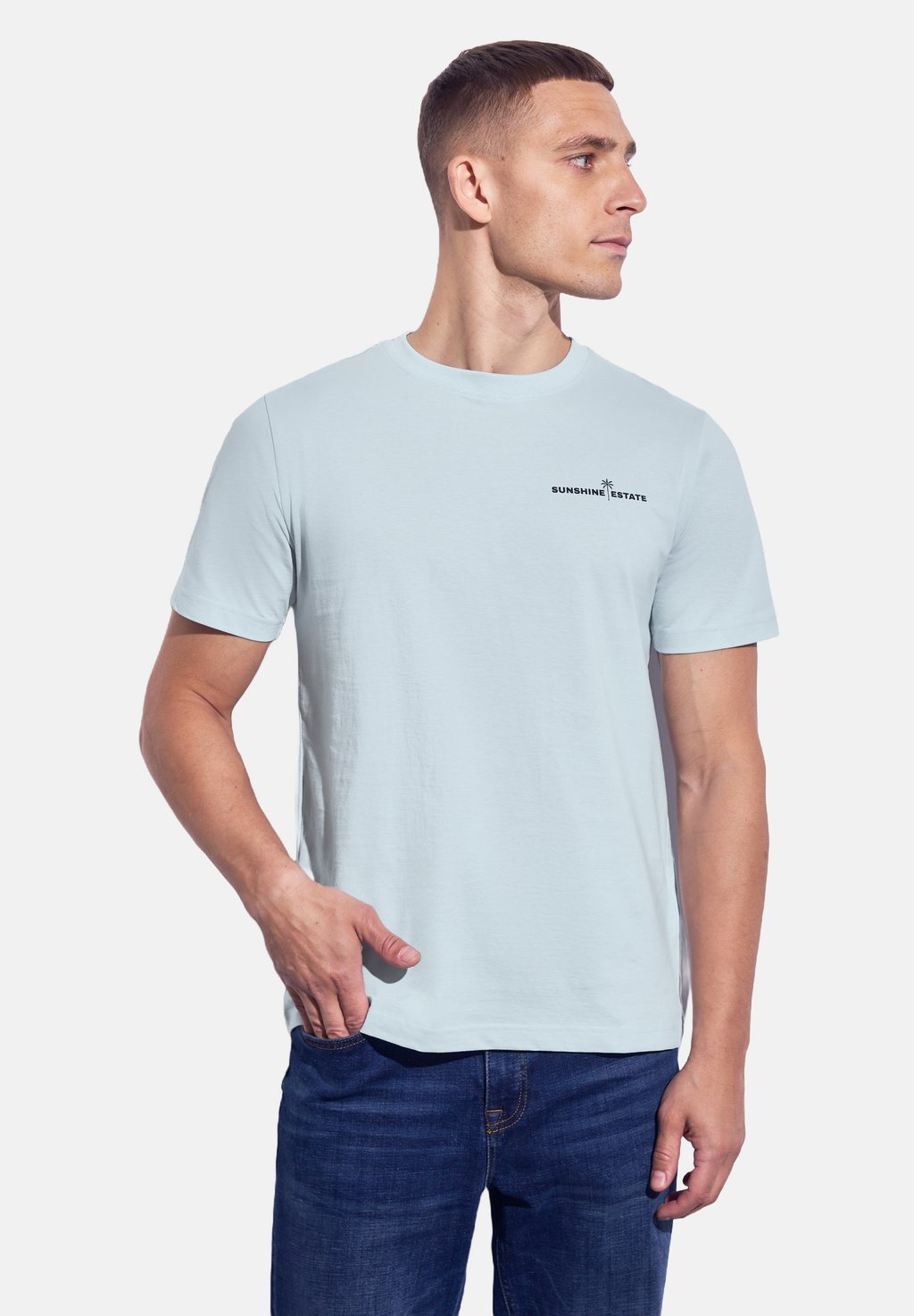 

Футболка с принтом MIT CHESTPRINT Street One MEN, синий