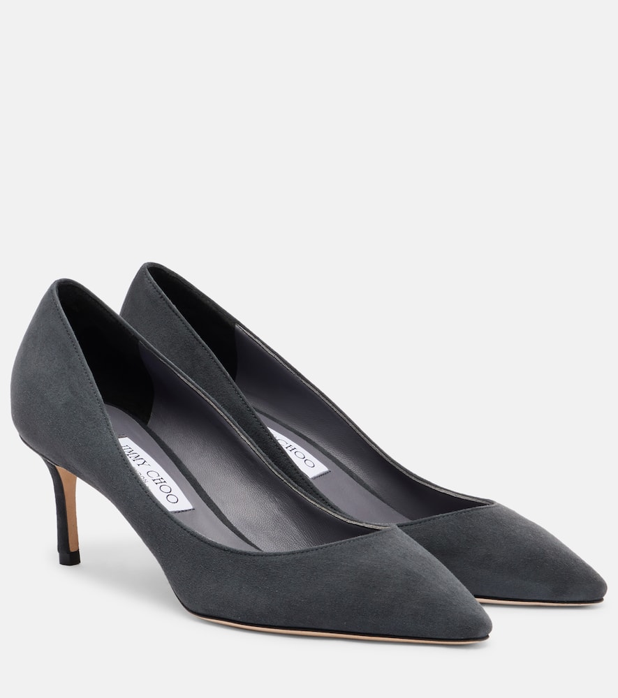 Туфли-лодочки Romy 60 из замши Jimmy Choo, Graphite