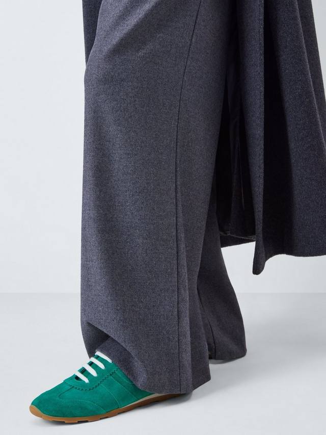Французские замшевые спортивные кроссовки runner John Lewis, Green/Multi — фото 2