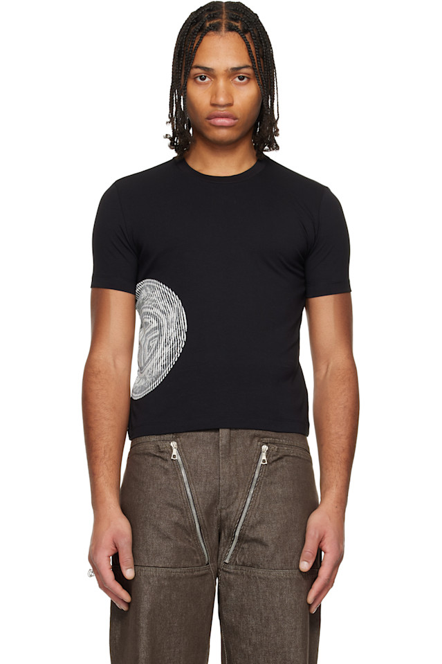 

Jean Paul Gaultier Черная детская футболка с изображением лаврового венка