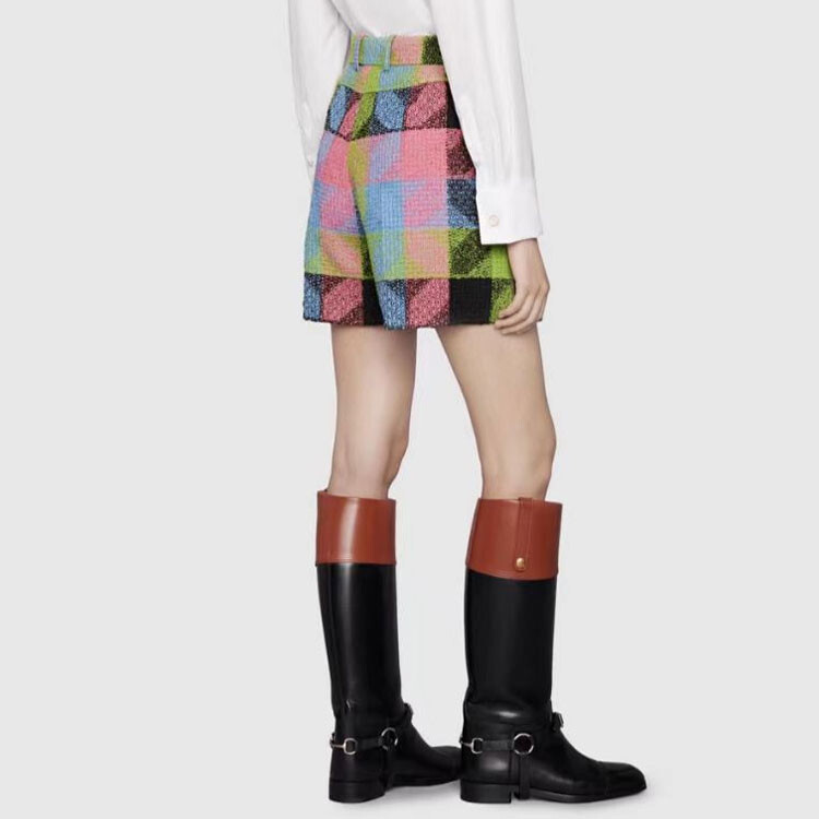 Повседневные шорты женские разноцветные Gucci, цвет Multicolor — фото 4