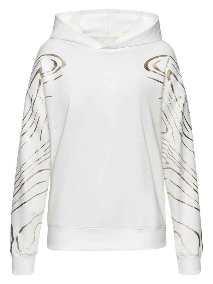 

Худи LASCANA ACTIVE, цвет weiß, gold