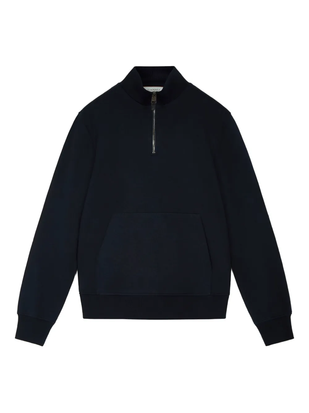 

Свитшот с карманом-кенгуру Canali, синий