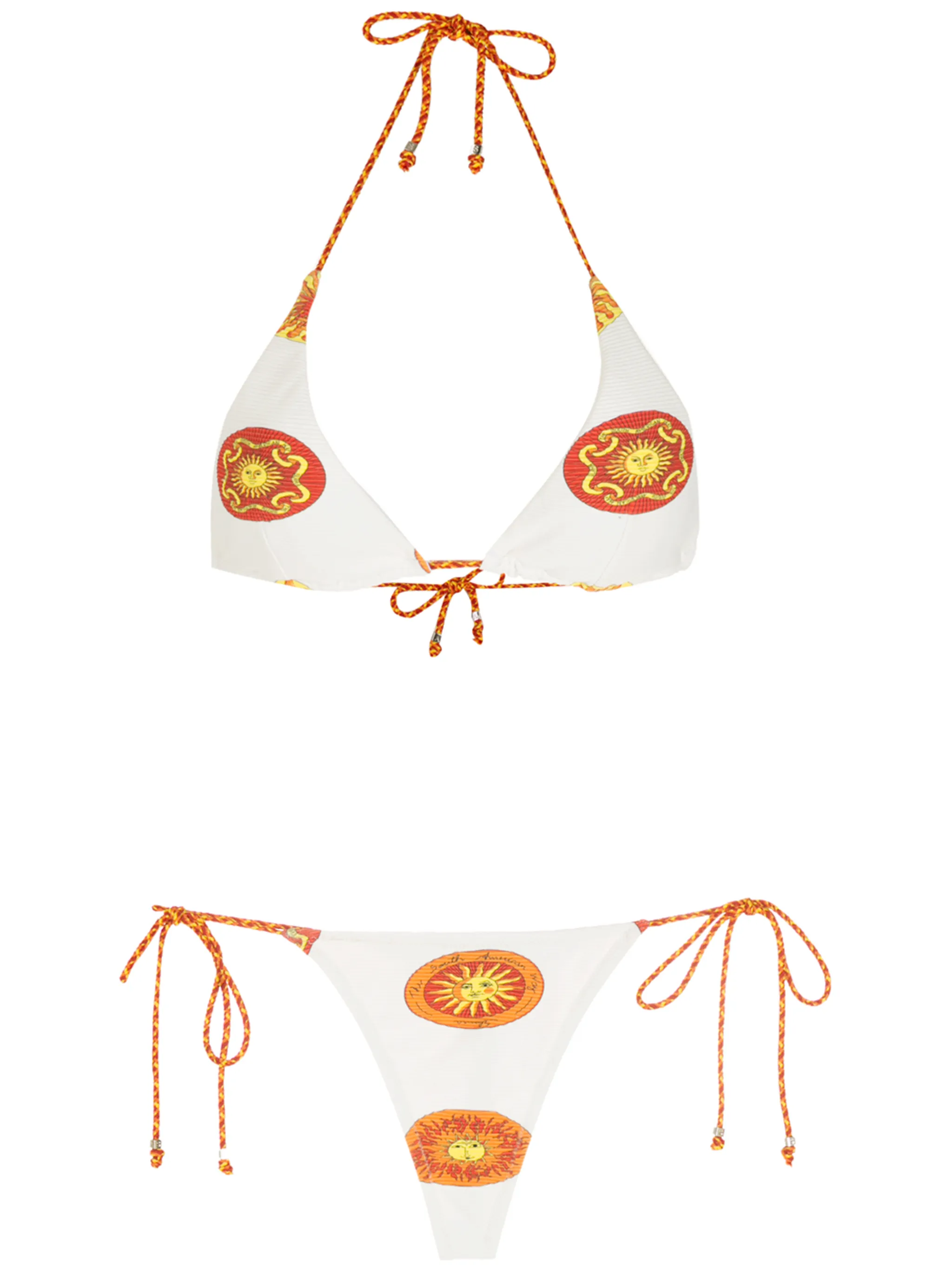 

Бикини Sol с принтом Amir Slama, белый