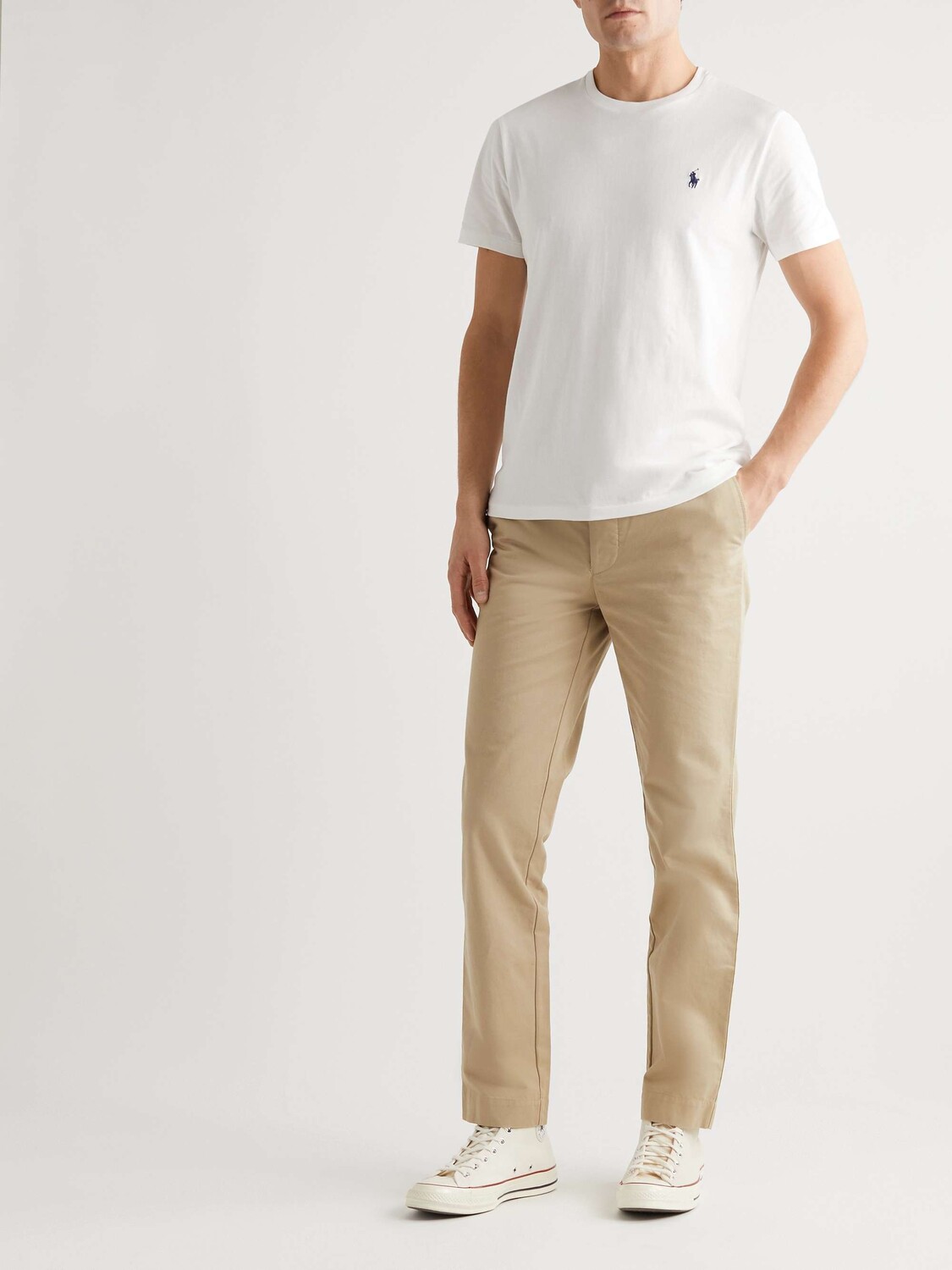 Узкая футболка из хлопкового джерси POLO RALPH LAUREN, белый — фото 2