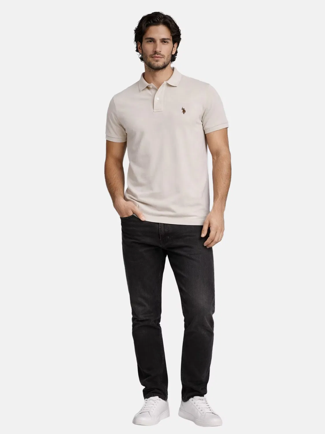 Рубашка U.S. Polo Assn., Sand — фото 4